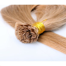 Customized Color Straight Prebonded virgin brazilian flat tip hair for sale